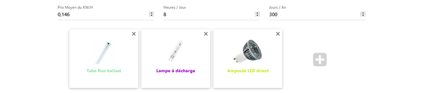 Yesss Tools choix paramtres et ampoules