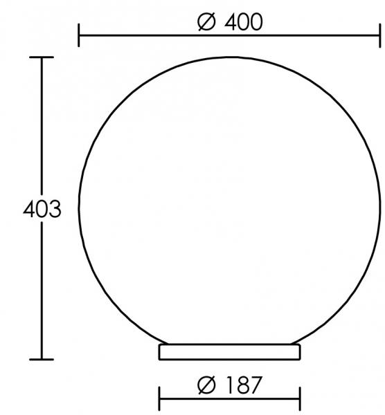 Vignette 3 produit Ref : 2055 | ROSA 400 - Boule E27 pour mt standard 60 mm