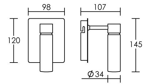 Vignette 3 produit Ref : 4714 | INOS - Applique murale halogne 230V pour salle d'eau (vol.2)