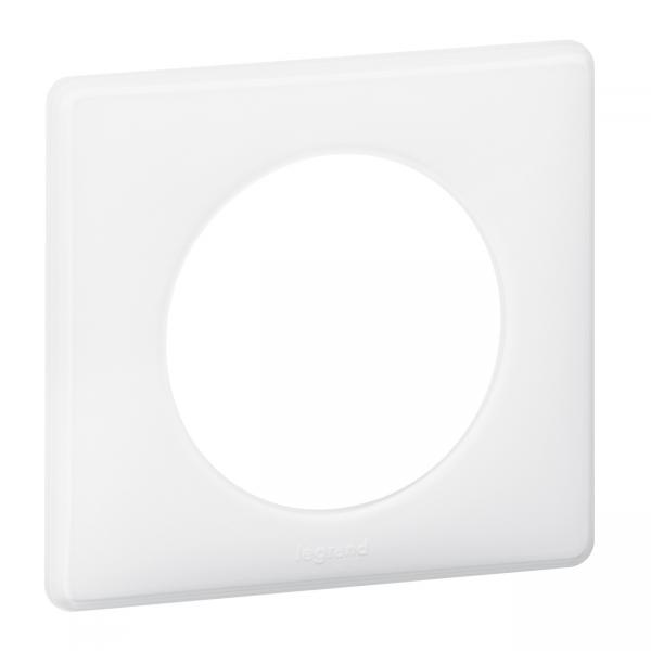 Vignette 2 produit Plaque Cliane Laqu 1 poste  -  finition Blanc | Ref : 066631