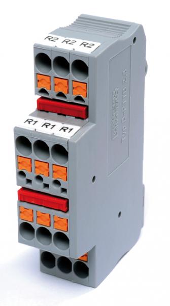 Photo Connecteur de distribution RAIL - DIN 1module 2E/2X5S | Ref : GFC          