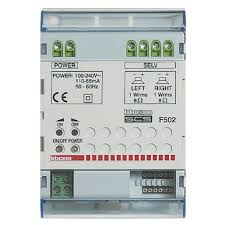 Photo Bticino - Amplificateur stro MyHOME BUS - 2 x 1W rms - 230 V alternatif - 4 modules | Ref : F502