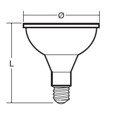 Vignette 3 produit Ref : EDLEDES18/30 | Lampe LED 9x2W - PAR 38 E27 240V 3000K