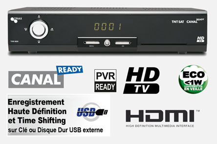 Photo Terminal / Enregistreur MPEG 4 HD/SD TNTSAT HD CANAL READY THR 9600 | Ref : 369600