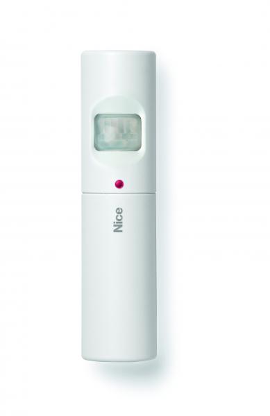 Photo Dtecteur  infrarouge avec lentille volumtrique jusqu' 8 m  90, radio Dual Band et entre pour 2me contact (NF ou comptage d'impulsions); alarme unique ou diffrencie avec support angulaire, pile incluse. Dtecteur anti-effraction. | Ref : HSDIM10