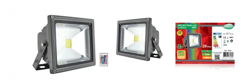 Vignette 2 produit PROJECT LED VISION-EL 230 V  20 WATT RGB IP65 | Ref : 8044