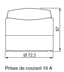 Vignette 3 produit Ref : ENN36030 | Mureva - prise de courant 2P+T NF - gris - en saillie - IK07 IP55