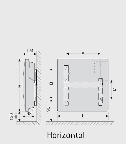 Vignette 3 produit Ref : 443151 | Panneau rayonnant Amadeus horizontal Blanc 1500W