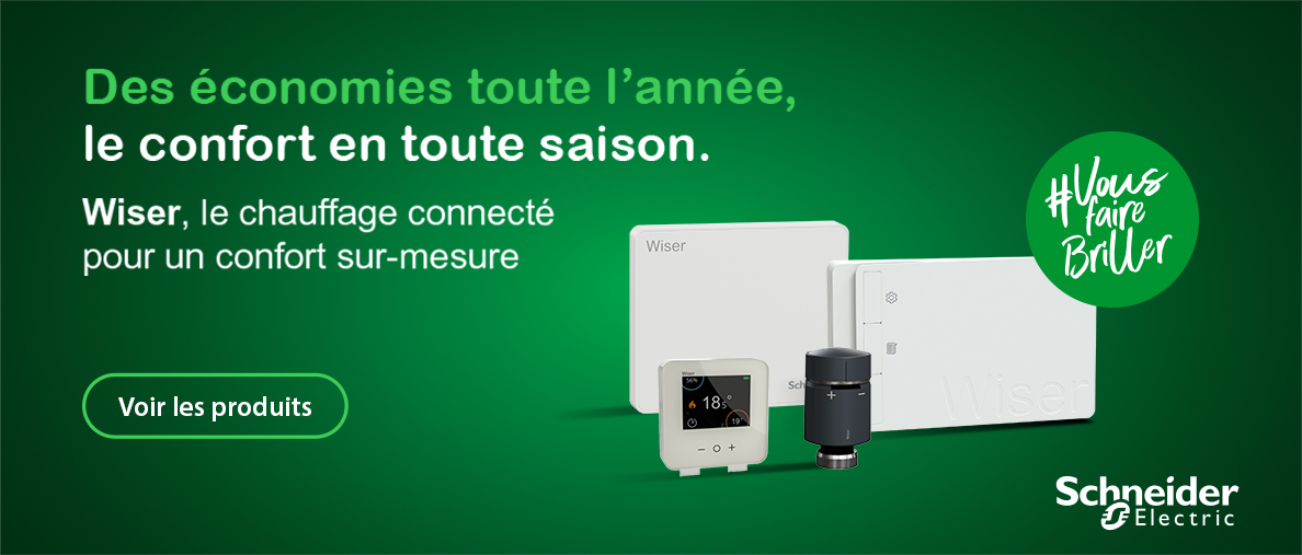 banniere chauffage connecté wiser schneider