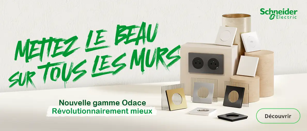 banniere Nouvelle gamme odace revolutionnairement mieux