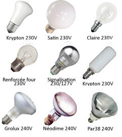 Ampoules  incandescence