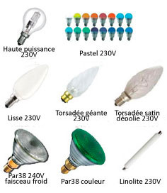Ampoules  incandescence