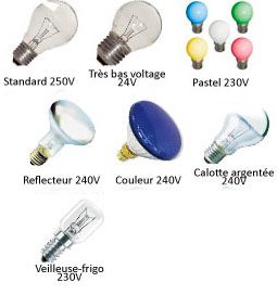 Ampoules  incandescence