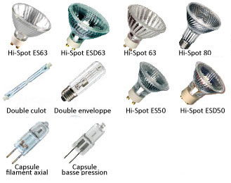 Ampoules halogenes