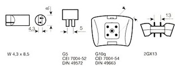 Sch�ma culots tubles fluorescents 2