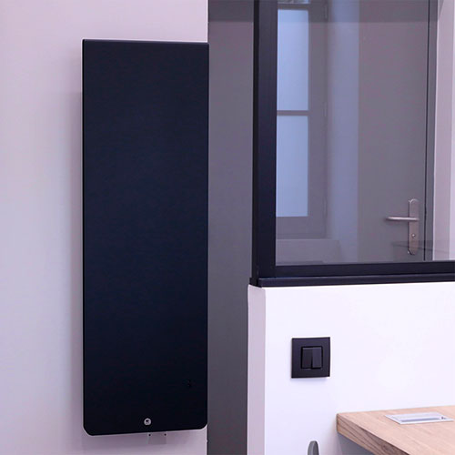 radiateur panneau dco noir 