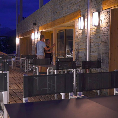 L'H�tel San Lucianu mis en valeur par des rubans led