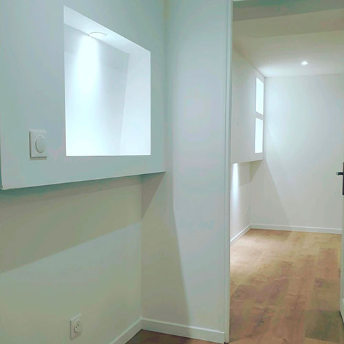 Eclairage d'une niche murale