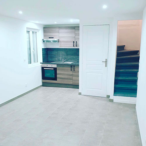 Eclairage dans une cuisine moderne