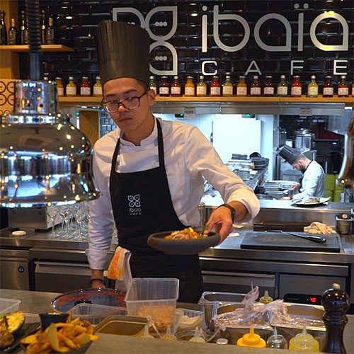 La cuisine du restaurant