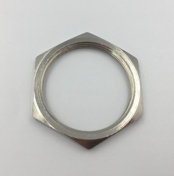 Photo Ecrou - Pg 16 - laiton nickel | Ref : CAP281604    
