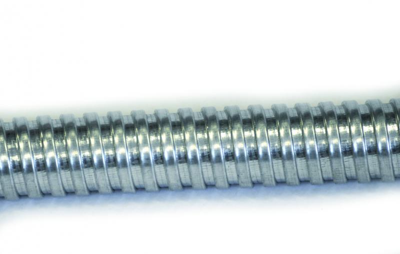 Photo Conduit CAPRIFLEX acier zingué - Taille 7 - écrasement 1250 N - traction 500 N - plage de température -45°C à +400°C | Ref : CAP300700