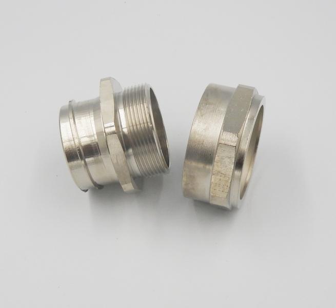 Photo Raccord CAPRIPLAST GS fixe - taille 16 - ISO 16 - IP54 - laiton nickel | Ref : CAP321654