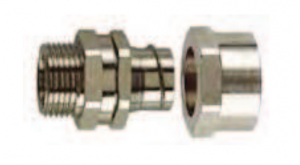 EATON COOPER CAPRI CODEC Raccord capriplast gs tournant - taille 40 - iso 40 - laiton nickel - ip 54 CAP324044