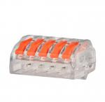 EATON COOPER CAPRI CODEC Pot de 40 connecteurs  levier 5 entres pour fils rigides semi-rigides et souples CAP308105