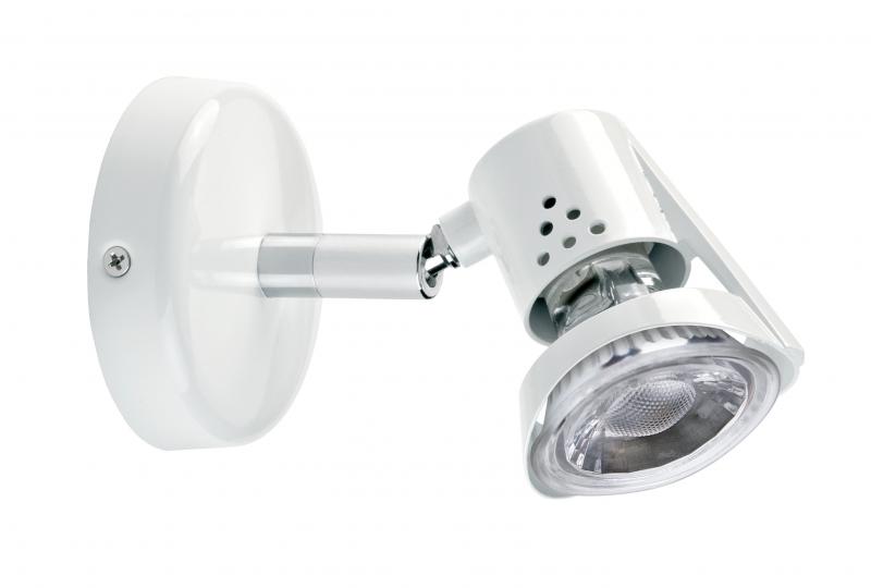 Photo RUBIS - Spot sur pat�re GU10, blanc, a/lpe LED 4W 3000K 400lm incl | Ref : 1373
