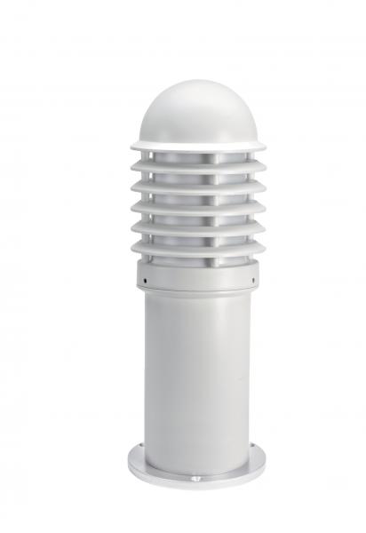 Photo CALEO 1 - Borne Ext. IP44 IK07, blanc, E27 100W max., lampe non incl., haut.42cm | Ref : 1778