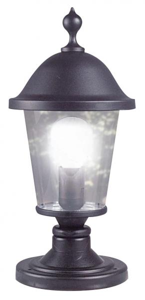 Photo CORSO - Borne Ext. IP44 IK02, noir, E27 70W max., lampe non incl., haut. 45cm | Ref : 1896