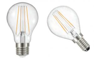 Photo Lampe sphrique E14 Filament LED 4W 2700K 450lm, Cl.nerg.A++, 15000H | Ref : 2894