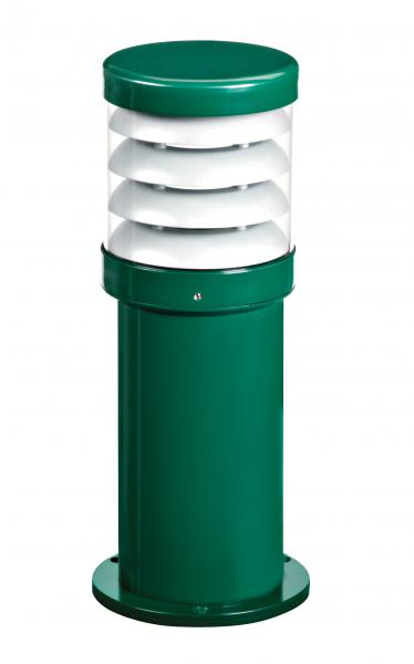Photo POLO - Borne Ext. IP65 IK07, vert, E27 70W max., lampe non incl., haut.35cm | Ref : 3124