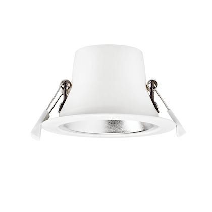 Photo RIVA - Downlight IP20, D=113mm, fixe, blanc, LED intg.10W 50DEG 3000K 900lm, di | Ref : 50600