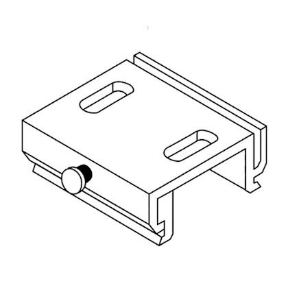 Photo FIXATION PLAFOND POUR RAIL 023 | Ref : 16356