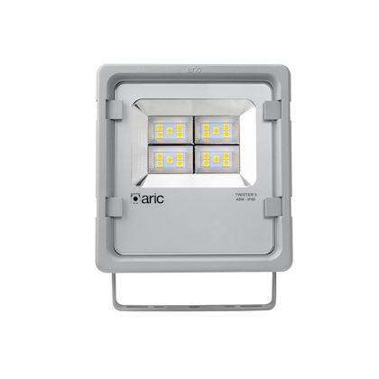 Photo TWISTER 3 - Proj. Ext. IP65 IK08, gris, 90DEG LED intgr 45W 3000K 5400lm | Ref : 50835