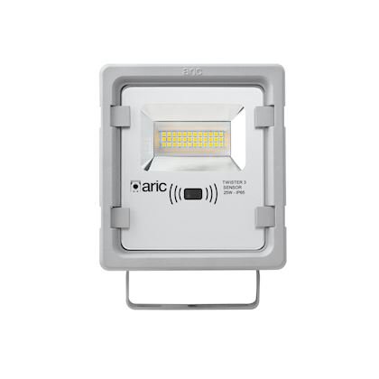Photo TWISTER 3 SENSOR, Proj. Ext. IP65 IK08, gris, LED 90DEG 25W 3000K 2500lm, a/sens | Ref : 50874