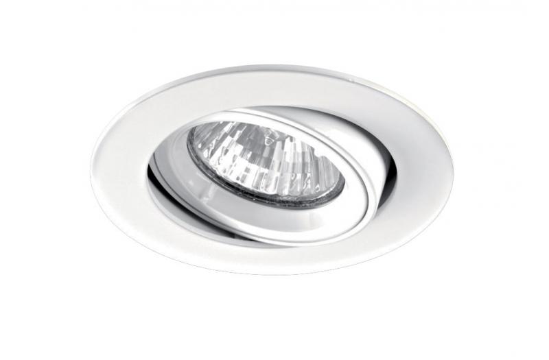 Photo SPEED 70 R 230 - Encastr GU10, rond, basculant, blanc, lampe non incl. | Ref : 4895