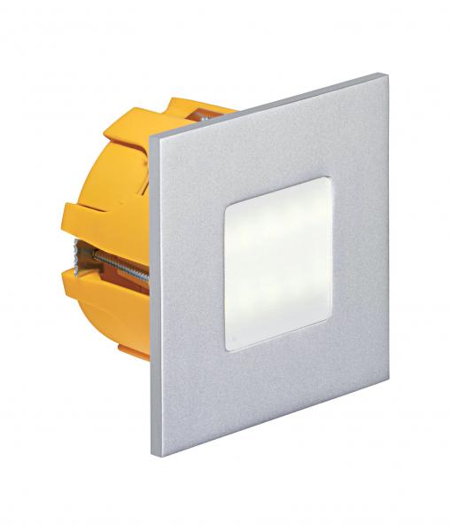 Photo BALIZ 2 - Encastr Mur carr, fixe, gris, LED intg. 0,92W 4200K 74lm | Ref : 50264