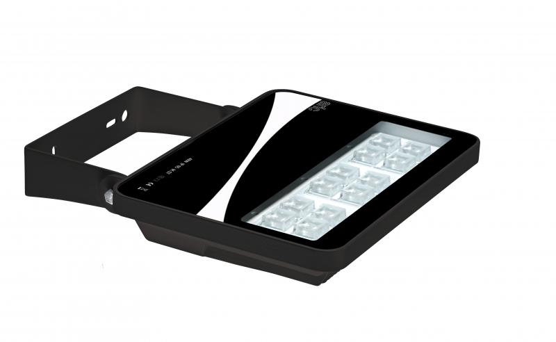 Photo SUNSET - Proj. Ext. IP65 IK08, noir, angle 25°, LED intég. 44W 4000K 3500lm | Ref : 50280