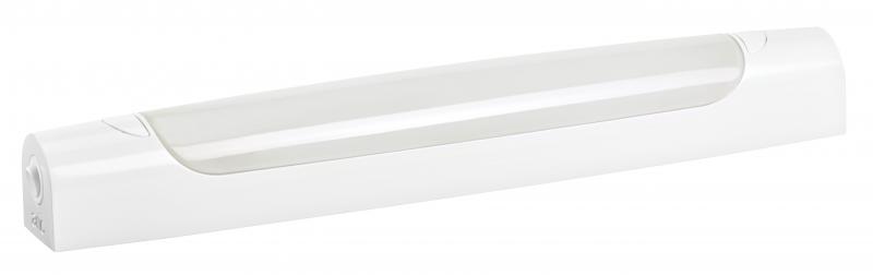 Photo MAUD SYM 01- Réglette IP44 IK07 Vol.2 a/inter LED intég. 6W 2700K 600lm, blanc | Ref : 53045