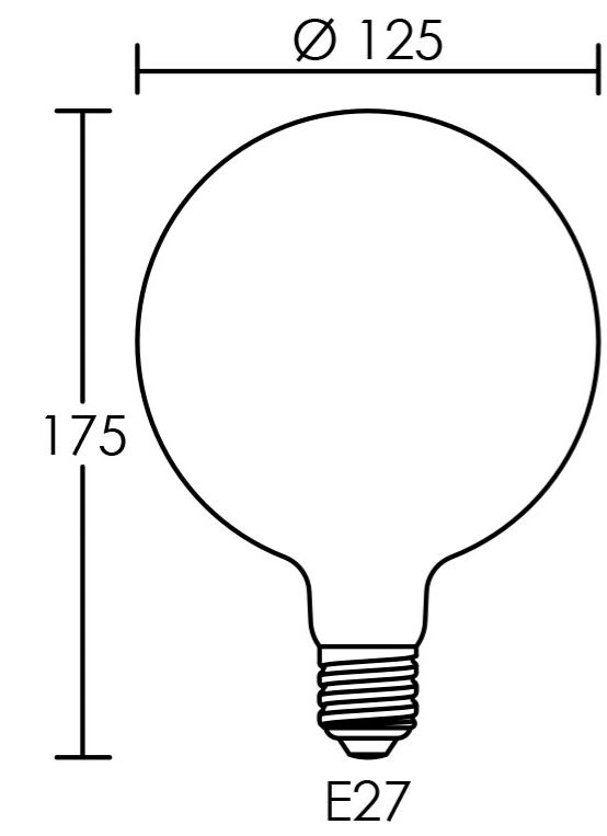 Vignette 2 produit Lampe dco globe E27 LED 3,5W 2200K 130lm, Cl.nerg.A, 25000H, dimmable, ambre | Ref : 20021