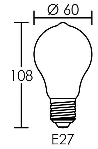 Vignette 2 produit Lampe dco poire E27 LED 3,5W 2200K 130lm, Cl.nerg.A, 25000H, dimmable, ambre | Ref : 20022