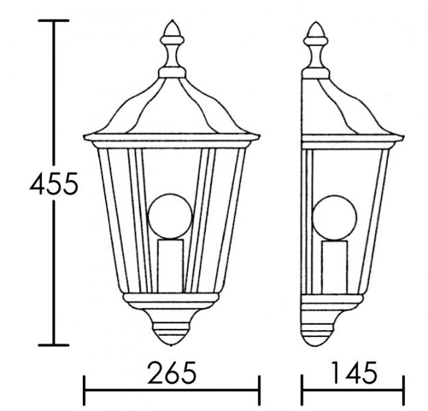 Vignette 3 produit Ref : 1931 | LIZZIO - Applique Mur Ext. IP44 IK08, blanc, E27 100W max., lampe non incl.