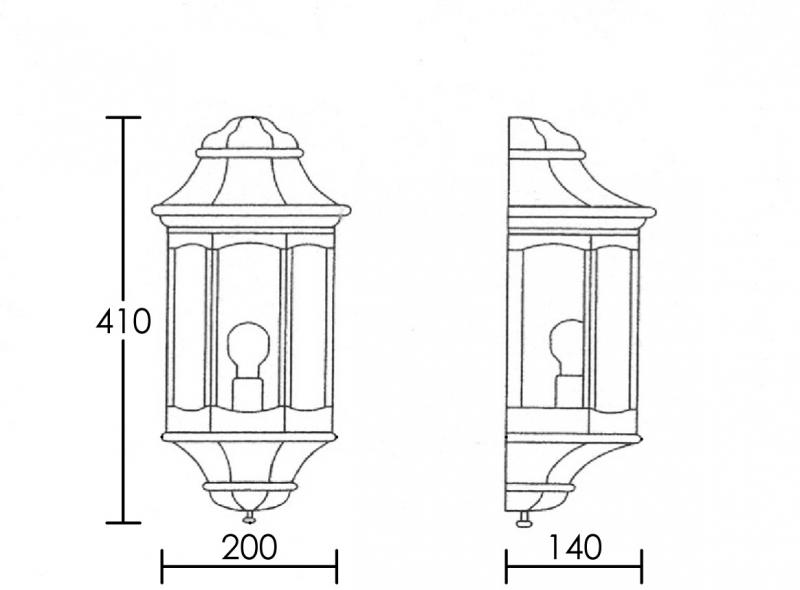 Vignette 3 produit Ref : 1944 | MURA - Applique Mur Ext. IP44 IK08, vert, E27 77W max., lampe non incl.