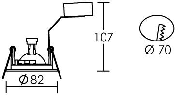 Vignette 3 produit Ref : 4893 | SPEED 50 R 230 - Encastr GU10, rond, fixe, blanc, lampe non incl.