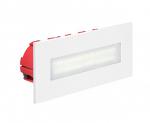 ARIC Baliz 3 - encastr mur rectang., fixe, blanc, led intg. 2,76w 2400k 156lm 50265