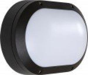 EBENOID Hublot led orcade rtro alu ovale 850lm 4000k noir. classe i. ik10. ip54. applique/plafond. puiss.:18 w. l70/b50:20000 h. l80/b10:40000 h. risque photobiologique:gr0. test fil incand.:650 c. efficience:47.2lm/w 075015
