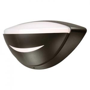 EBENOID Applique led lips visire e27 500lm 3000k gris 7039. classe ii. ik07. ip54. applique. puiss.:10 w. dure de vie nominale l70/b50:35000 h. dure de vie nominale test fil incand.:650 c. efficience:50lm/w 076647